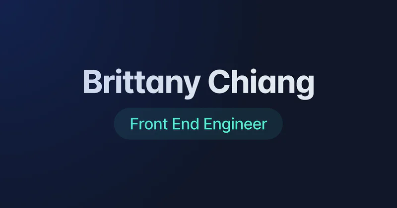 Open Graph image for Brittany Chiang