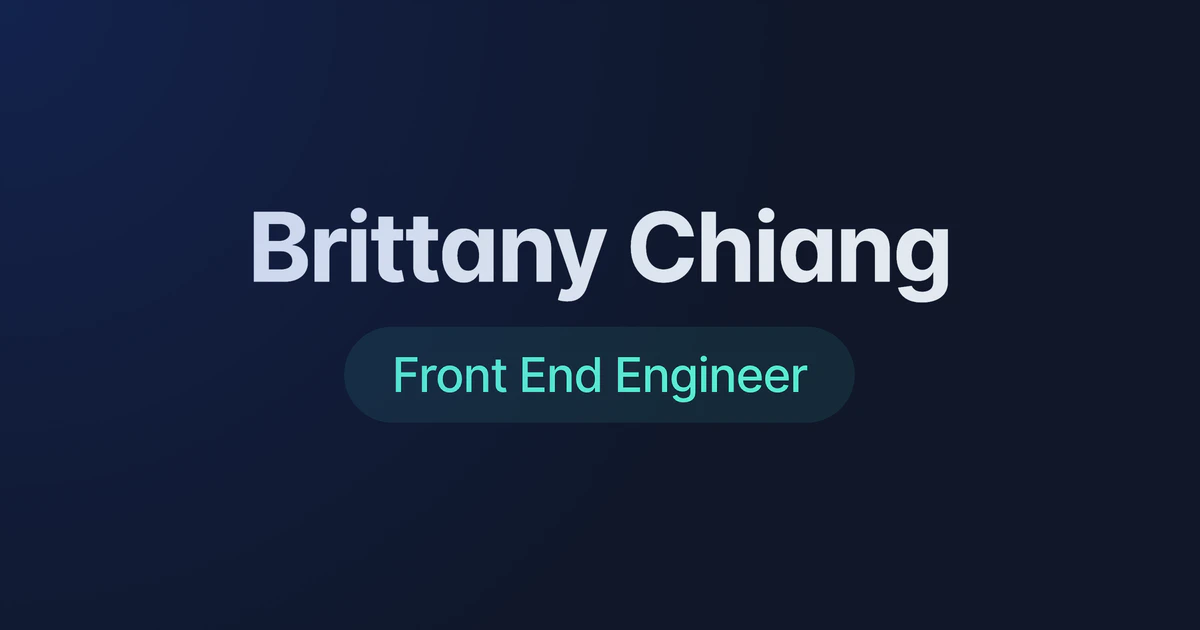 Open Graph image for Brittany Chiang
