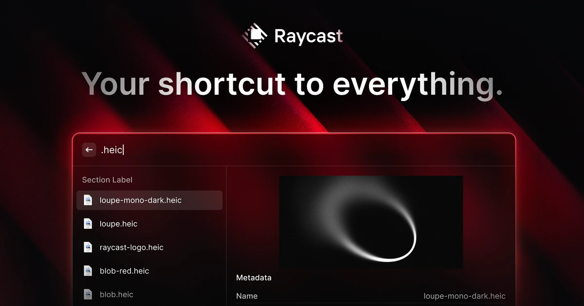 Open Graph image for Raycast