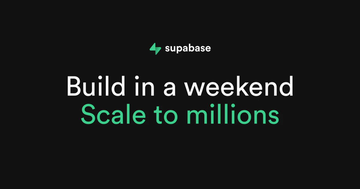 Open Graph image for Supabase