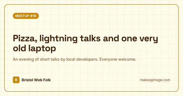 Meetup Notebook template preview
