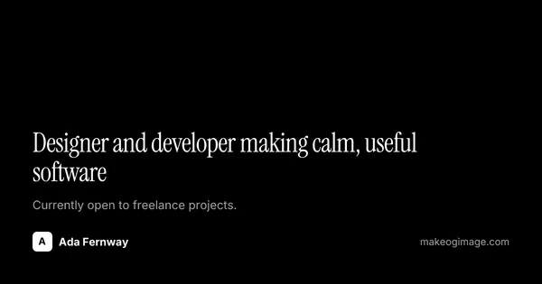 Noir Portfolio template preview