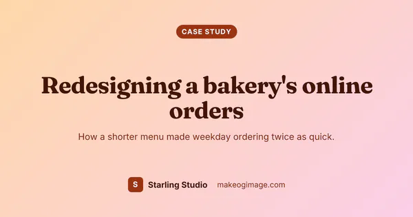 Peach Case Study template preview