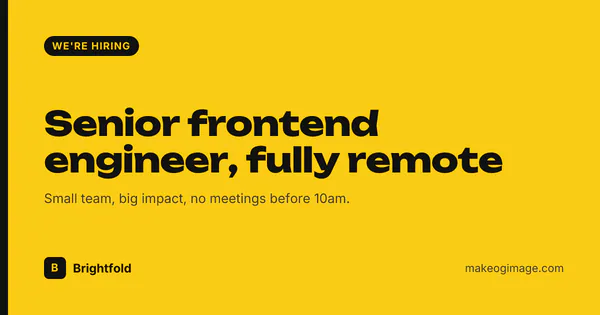 Yellow Hiring template preview